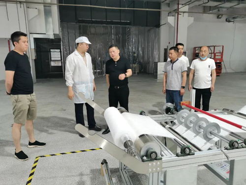 區領導調研諾峰智能熔噴布生產及經緯編布銷售情況
